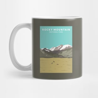 Rocky Mountain National Park, Colorado Travel Poster Mug
